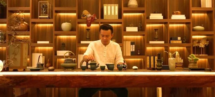 新中式茶室装修实景效果图